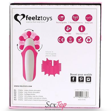 Стимулятор с имитацией оральных ласк FeelzToys - Clitella Oral Clitoral Stimulator Pink SO5068 фото