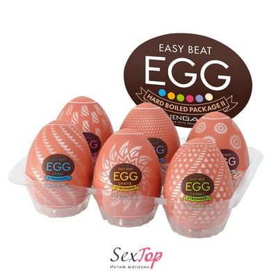 Набор мастурбаторов-яиц Tenga Egg Hard Boilded II Pack (6 яиц) - SO9804