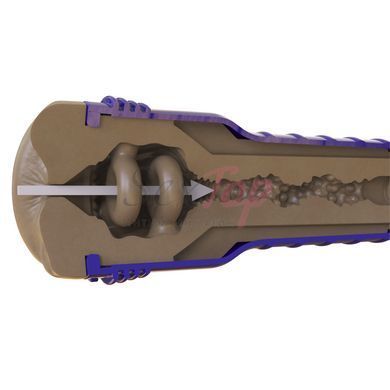 Мастурбатор-попка Fleshlight Boost Blast Female Medium Dark Flesh, плавающие кольца Turbo Tech &mdash;  фото товара 4