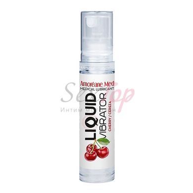 Лубрикант з ефектом вібрації Amoreane Med Liquid Vibrator Cherry (10 мл) - фото товару 2