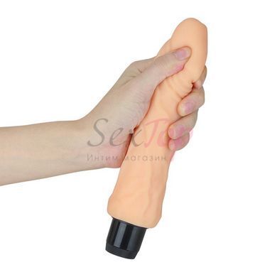 Вібратор реалістичний з кібершкіри тілесний Lovetoy - фото товару 2