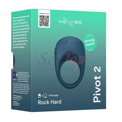 Ерекційне смарт-віброкільце We-Vibe Pivot 2 Slate - фото товару 16