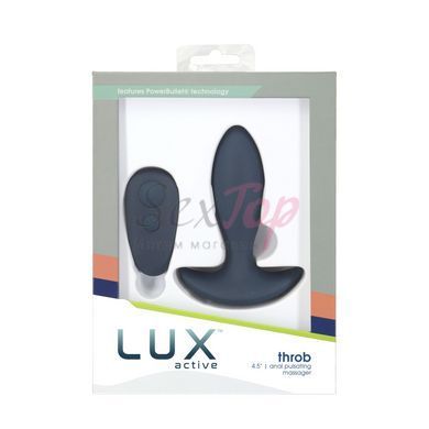 Анальная пробка с пульсацией Lux Active &ndash; Throb &ndash; 4.5" Anal Pulsating Massager, пульт ДУ &mdash;  фото товара 8