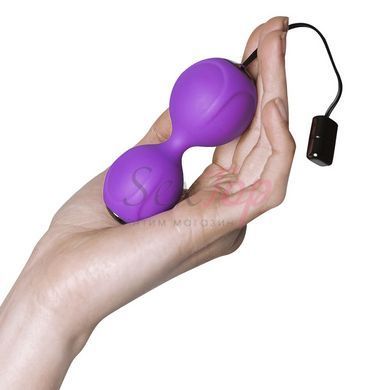 Вагінальні кульки з вібрацією Adrien Lastic Kegel Vibe Purple, діаметр 3,7 см - фото товару 2