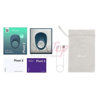 Ерекційне смарт-віброкільце We-Vibe Pivot 2 Slate - фото товару 11
