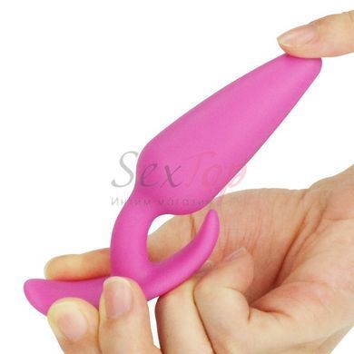 Классическая анальная пробка Lovetoy Lure Me розовая &mdash;  фото товара 6