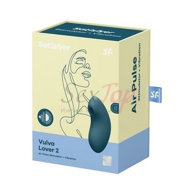 Вакуумный вибратор Satisfyer Vulva Lover 2 Blue &mdash;  фото товара 4