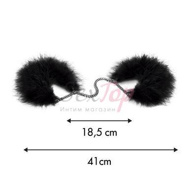 Пушистые наручники Bijoux Indiscrets Za za zu - feahter handcuffs, перьевые, подарочная упаковка &mdash;  фото товара 6