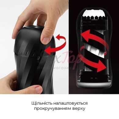 Мастурбатор Tenga Air-Tech Twist Tickle Red зі змінною тугістю обхвату, ефект глибокого мінету - фото товару 4