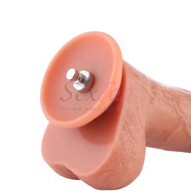 Фаллоимитатор для секс-машин Hismith 8.25" Dual-density dildo with veins, система KlicLok &mdash;  фото товара 12