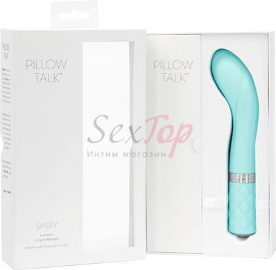 Розкішний вібратор Pillow Talk - Sassy Teal з кристалом Сваровські для точки G, подарункова упаковка - фото товару 10