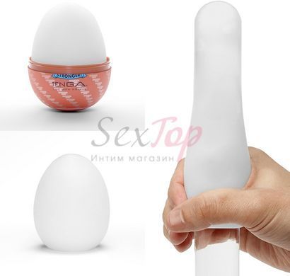 Набір мастурбаторів-яєць Tenga Egg Hard Boilded II Pack (6 яєць), щільний TPE, опукла текстура - фото товару 4