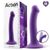 ACTION BOUNCY LIQUID SILICONE DILDO HIPER FLEXIBLE 7.0 - 18 CM SIZE M PURPLE - IXI63208