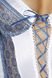 (SALE) Сорочка приталенная ELENI CHEMISE white 4XL/5XL - Passion, трусики, со шнуровкой PS1049 фото 2