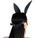 Кожаная маска Зайки Art of Sex - Bunny mask, цвет Черный &mdash; фото 2 из 5