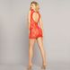 Эротическое платье-сетка с сексуальным вырезом "Грация", One Size Red SO9271 фото 1