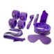 Набор для бдсм игр из 7-ми предметов с мехом фиолетовый Shades of Love IXI60665 фото 1
