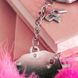 Наручники металеві Adrien Lastic Handcuffs Pink з рожевою пухнастою обробкою AD30301 фото 2