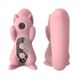 Вакуумний стимулятор з вібрацією KisToy Miss UU Pink, іграшка 2-в-1 SO3759 фото 1