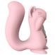 Вакуумний стимулятор з вібрацією KisToy Miss UU Pink, іграшка 2-в-1 SO3759 фото 2