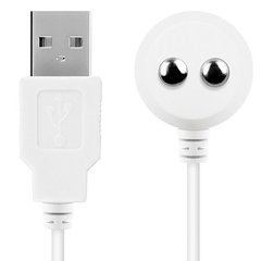 Зарядка (запасний кабель) для іграшок Satisfyer USB charging cable White (м'ята упаковка!!!) SO2868-R фото