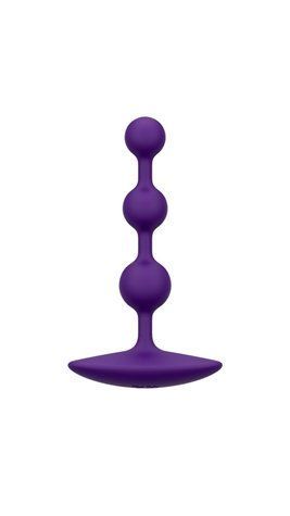 Анальне намисто Romp Amp Dark Purple, силікон, макс. діаметр 2,6 см - фото товару 1