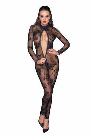 Бодістокінг Noir Handmade F237 Long tulle overall - M - фото товару 1