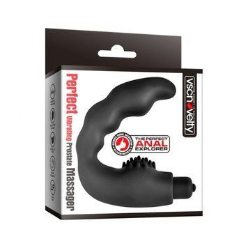 Анальный вибромассажер Perfect Vibrating Prostate Massager, Черный - 1