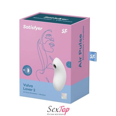 Вакуумний вібратор Satisfyer Vulva Lover 2 White SO6712 фото