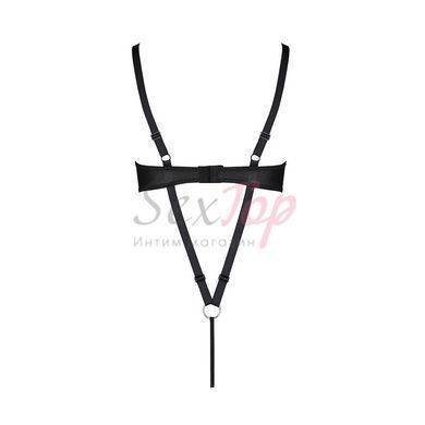 Боди из экокожи CELINE BODY black S/M &mdash; Passion: с доступом, открытый &mdash;  фото товара 6