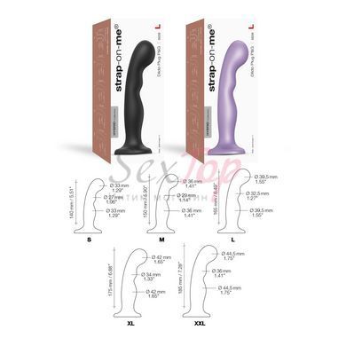 Насадка для страпона Strap-On-Me Dildo Plug P&G Black L &mdash;  фото товара 4