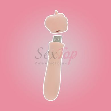 Вібратор-єдиноріжка Unihorn USB Bullet - Heart Throb, віброкуля, USB-зарядка - фото товару 8