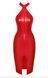 Сукня Noir Handmade F354 Red powerwetlook dress - M &mdash; фото 7 з 9