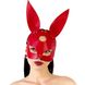 Шкіряна маска Зайчика Art of Sex - Bunny mask, колір Червоний SO9645 фото 1