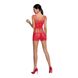 Бодистокинг — мини-платье с бабочками Passion BS090 red SO6389 фото 4