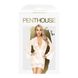 Комплект пеньюар с декором в виде роз и стрингами Penthouse - Sweet Retreat White XL SO5302 фото 3