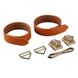 Наручники LOCKINK Wristcuffs/Anklecuffs Brown Set - SX0836 4