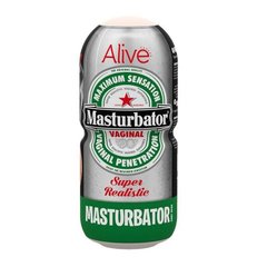 Недорогий мастурбатор-вагіна Alive Heineken Vagina у вигляді банки пива SO3988 фото