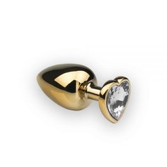 Анальная пробка,Gold Heart Diamond, L 281174 фото