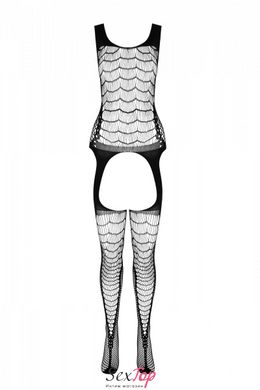 Сетчатый телесный бодистокинг с двойным плетением и подвязками Casmir CA007 SO5336 фото