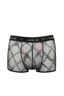 Мужские прозрачные боксеры Passion 032 Short James S/M Black, сетка &mdash;  фото товара 3