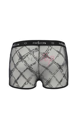 Мужские прозрачные боксеры Passion 032 Short James S/M Black, сетка &mdash;  фото товара 4