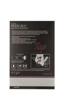 Вибромассажер простаты Rocks Off Rude-Boy Black, массаж промежности, макс диаметр 2,5см &mdash;  фото товара 3