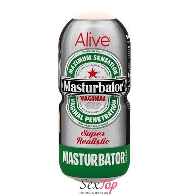 Недорогой мастурбатор-вагина Alive Heineken Vagina в виде банки пива SO3988 фото