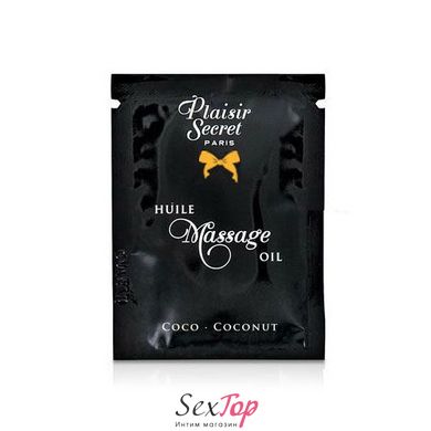 Пробник масажної олії Plaisirs Secrets Coconut (3 мл) SO1209 фото