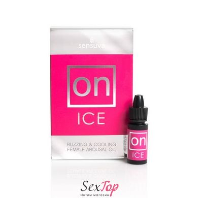 Возбуждающе капли для клитора Sensuva - ON Arousal Oil for Her Ice (5 мл) охлаждающие, до 30 минут SO3167 фото
