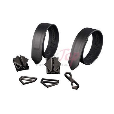 Наручники LOCKINK Wristcuffs/Anklecuffs Black Set &mdash;  фото товара 3