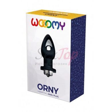 Анальная пробка Wooomy Orny со съемной вибропулей, 1 режим вибрации, диаметр 3,6 см, длина 8,4 см &mdash;  фото товара 3