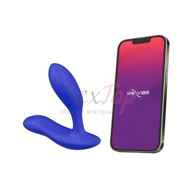 Смарт-вибромассажер простаты We-Vibe Vector+ ROYAL BLUE, пульт ДУ, регулируемый угол наклона &mdash;  фото товара 2