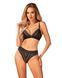 Комплект белья Obsessive Natilya 2-pcs set M/L, black, бюстгальтер, трусики &mdash; фото 1 из 7